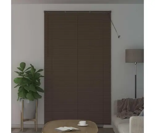 Veneetsia Rulo Reguleeritav Tumepruun Mustriga 213 X 130 Cm Pvc