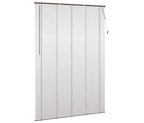 Veneetsia Rulo Reguleeritav Tumepruun Mustriga 213 X 160 Cm Pvc