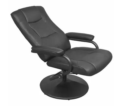 Atzveltnes Krēsls Melna 66,5 X 75 X 99 Cm Mākslīgā Āda Vidaxl