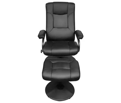 Atzveltnes Krēsls Melna 66,5 X 75 X 99 Cm Mākslīgā Āda Vidaxl