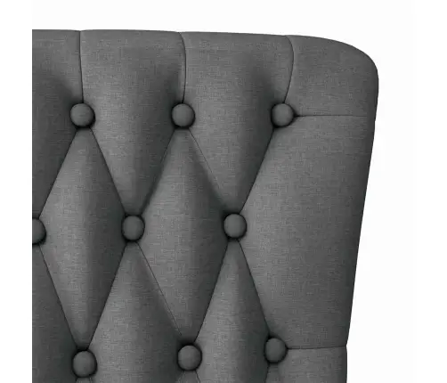 Slipper Krēsls Tumši Pelēks 56,5 X 70 X 110 Cm Audums Vidaxl