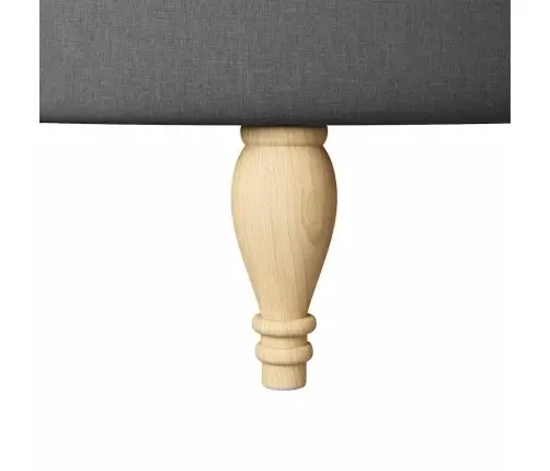 Slipper Krēsls Tumši Pelēks 56,5 X 70 X 110 Cm Audums Vidaxl