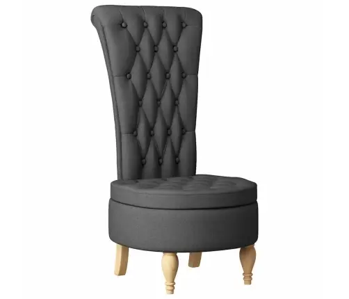 Slipper Krēsls Tumši Pelēks 56,5 X 70 X 110 Cm Audums Vidaxl