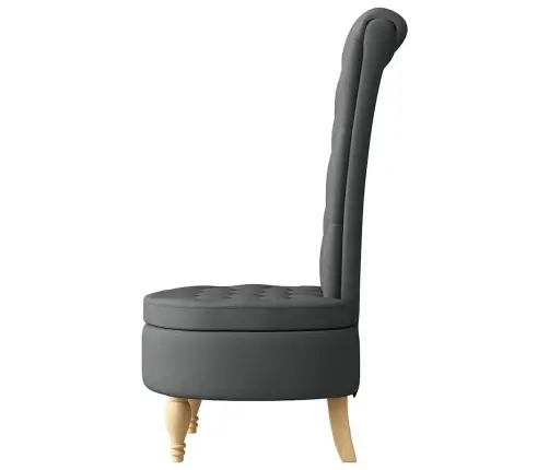 Slipper Krēsls Tumši Pelēks 56,5 X 70 X 110 Cm Audums Vidaxl