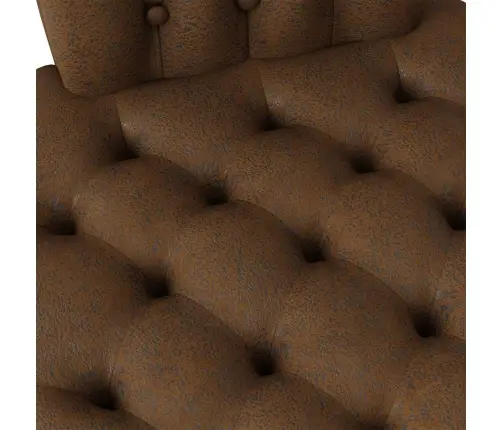 Šlepetė Krėslas Ruda 56,5 X 70 X 110 Cm Dirbtinė Suedė Oda