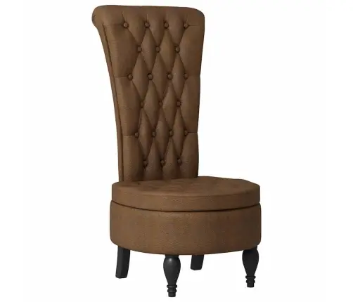 Šlepetė Krėslas Ruda 56,5 X 70 X 110 Cm Dirbtinė Suedė Oda