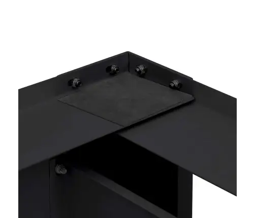 Skalbyklės Pjedestalas 2 Pcs Juoda 127 X 54,5 X 32,5 Cm Plienas