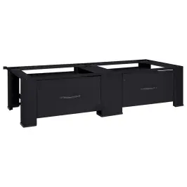 Pesumasina Pedestal 2 Pcs Must 127 X 54,5 X 32,5 Cm Teras