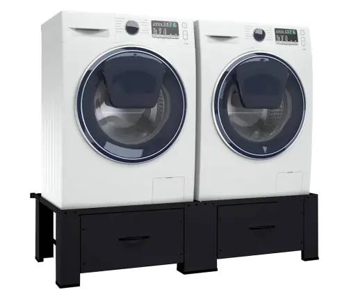 Skalbyklės Pjedestalas 2 Pcs Juoda 127 X 54,5 X 32,5 Cm Plienas