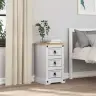Naktinis Staliukas Su Stalčių Balta 35 X 32,5 X 58 Cm