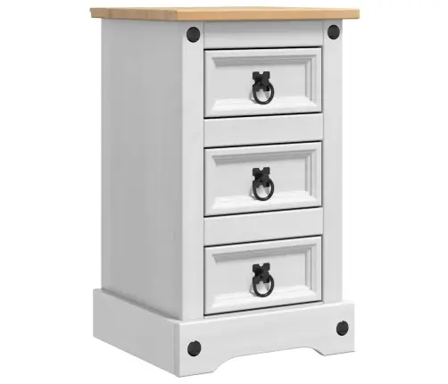 Naktinis Staliukas Su Stalčių Balta 35 X 32,5 X 58 Cm