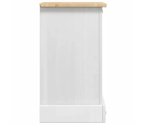 Naktinis Staliukas Su Stalčių Balta 35 X 32,5 X 58 Cm