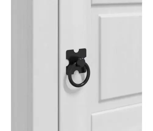 Naktsgaldiņš Balts 45 X 35 X 64 Cm Ciets Priedes Koks Vidaxl