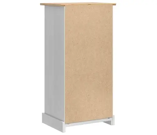 Naktinis Staliukas Balta 53 X 39 X 103 Cm Kietos Pušies Mediena