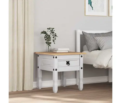 Žurnalinis Staliukas Su Stalčių Balta 50 X 50 X 50 Cm