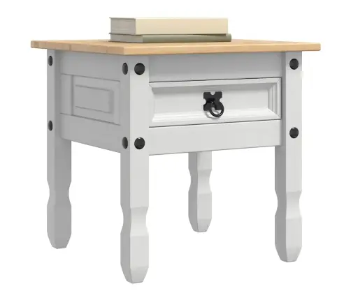 Žurnalinis Staliukas Su Stalčių Balta 50 X 50 X 50 Cm