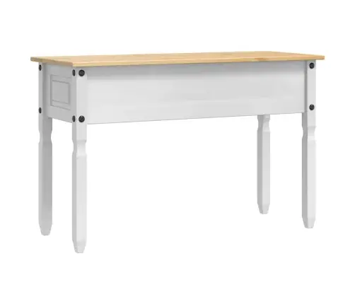 Papildu Galdiņš Balts 115 X 46 X 73 Cm Ciets Priedes Koks Vidaxl