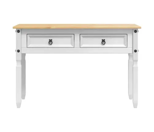 Papildu Galdiņš Balts 115 X 46 X 73 Cm Ciets Priedes Koks Vidaxl