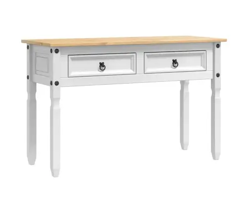 Papildu Galdiņš Balts 115 X 46 X 73 Cm Ciets Priedes Koks Vidaxl