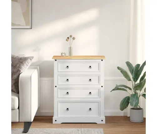 Saugojimo Dėžės Balta 92 X 48 X 114 Cm Kietas Pušies Medis