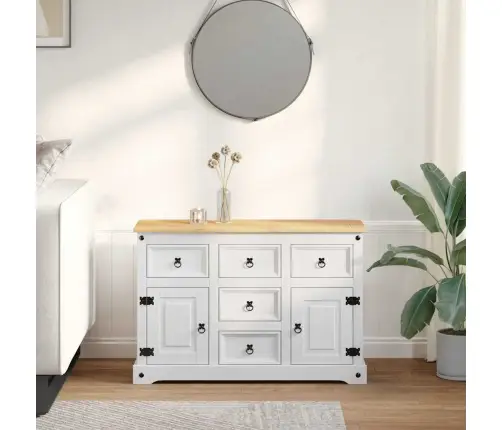 Hoidukirstud Sahtliga Uksega Valge 112 X 40 X 75 Cm Tahke Mänd