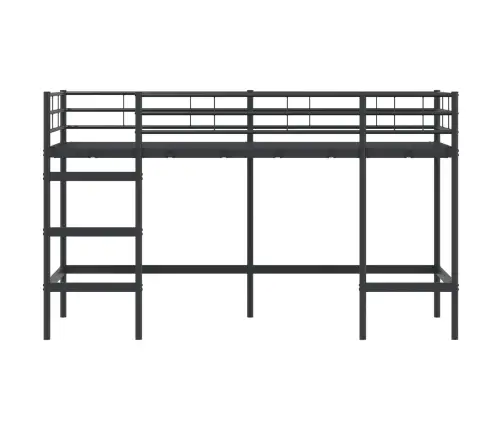 Laste Lofti Voodi Raam Must 99,5 X 190 Cm