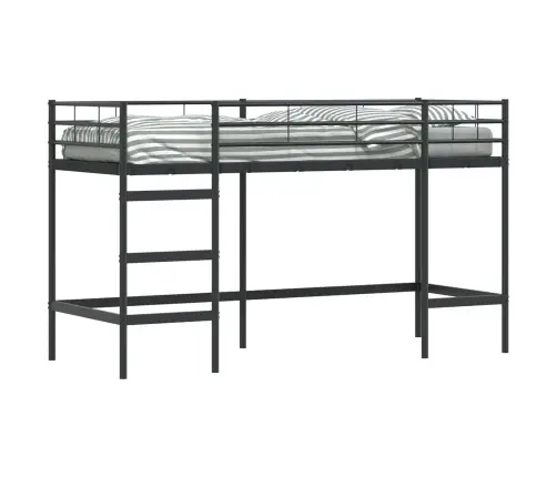 Laste Lofti Voodi Raam Must 99,5 X 190 Cm