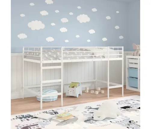 Laste Lofti Voodi Raam Valge 90 X 200 Cm