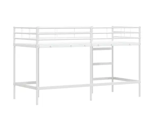 Bērnu Loft Gultas Rāmjis Balts 100 X 190 Cm Vidaxl