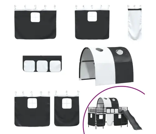 Melna 90 X 201 Cm Vidaxl