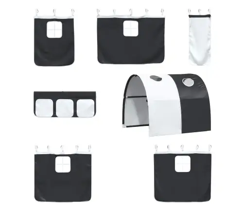 Melna 90 X 201 Cm Vidaxl