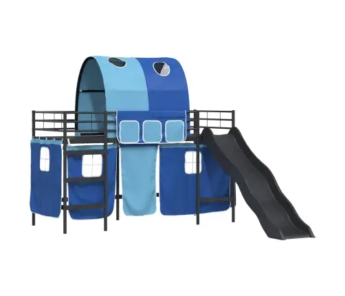 Melna Un Zila 75 X 190 Cm Vidaxl