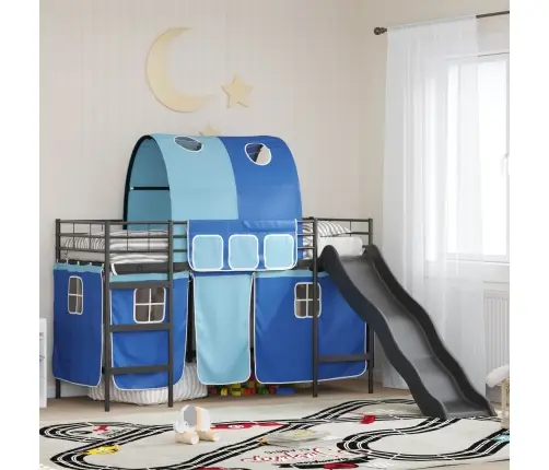 Melna Un Zila 90 X 190 Cm Vidaxl