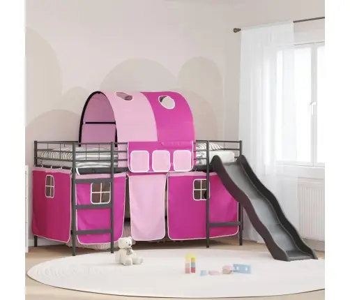 Melns Un Rozā 90 X 201 Cm Vidaxl