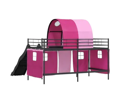 Melns Un Rozā 90 X 201 Cm Vidaxl