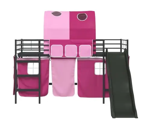 Melns Un Rozā 90 X 201 Cm Vidaxl