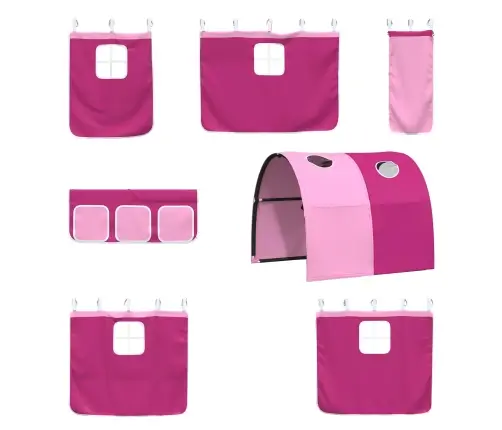 Melns Un Rozā 90 X 201 Cm Vidaxl