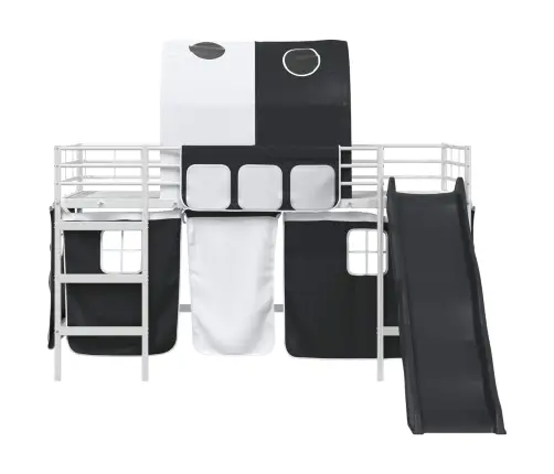 Balts Un Melns 100 X 201 Cm Vidaxl