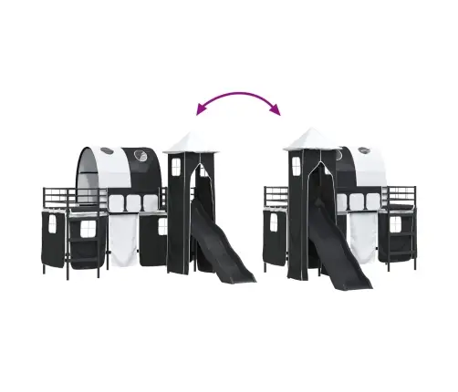 Melna 90 X 190 Cm Vidaxl