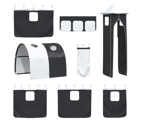 Melna 90 X 201 Cm Vidaxl