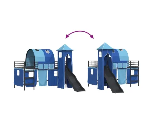 Must Ja Sinine 90 X 201 Cm