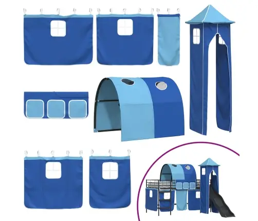 Juoda Ir Mėlyna 100 X 201 Cm