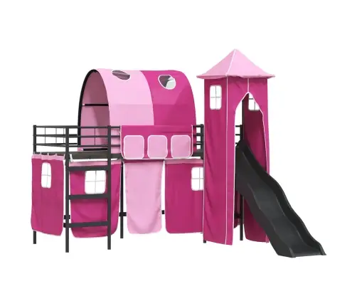 Melns Un Rozā 74,5 X 190 Cm Vidaxl