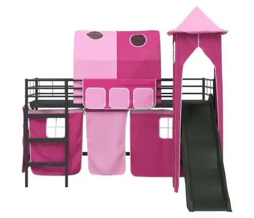 Melns Un Rozā 79,5 X 200 Cm Vidaxl