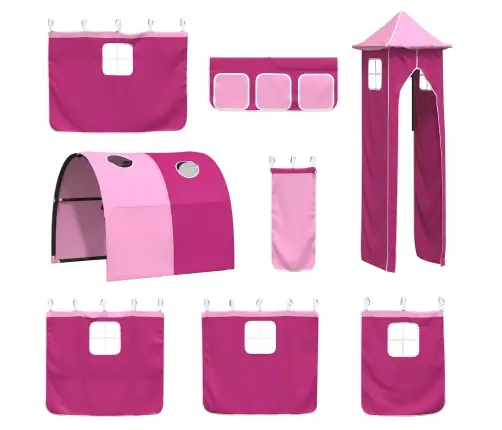 Melns Un Rozā 79,5 X 200 Cm Vidaxl