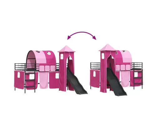 Melns Un Rozā 79,5 X 200 Cm Vidaxl