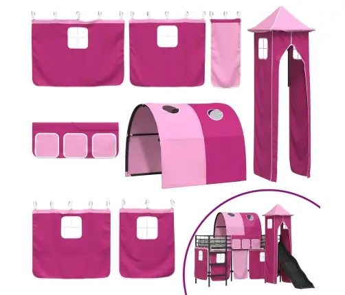 Must Ja Roosa 90 X 190 Cm