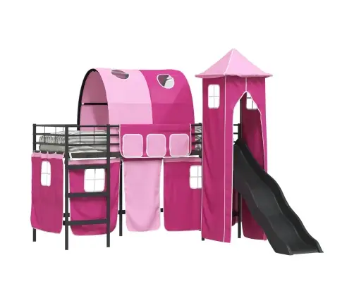 Melns Un Rozā 99,5 X 190 Cm Vidaxl