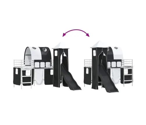 Balts Un Melns 74,5 X 190 Cm Vidaxl