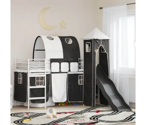 Balts Un Melns 90 X 190 Cm Vidaxl